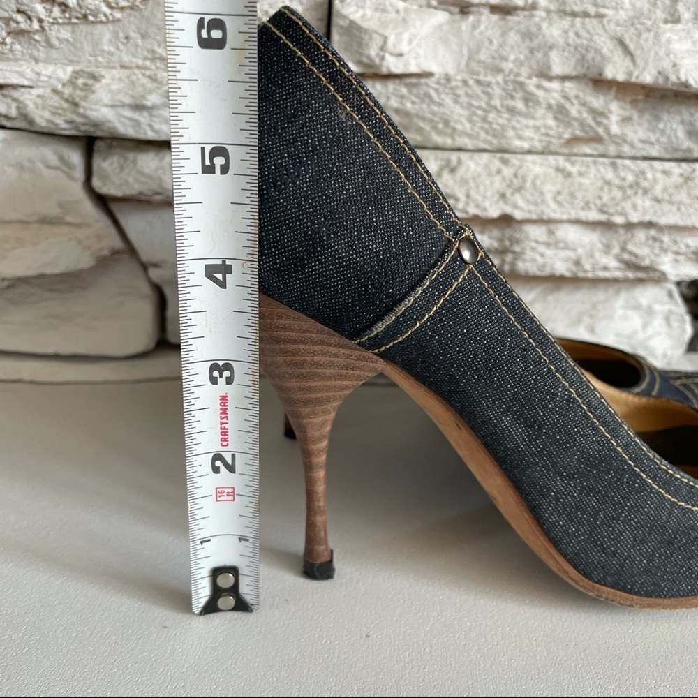 MIU MIU denim studded heel pumps size 39 - Picture 2 of 10
